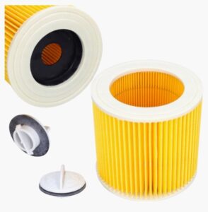 LUCHTFILTER + MONTAGEKAP vervanging VOOR KARCHER stofzuiger filter