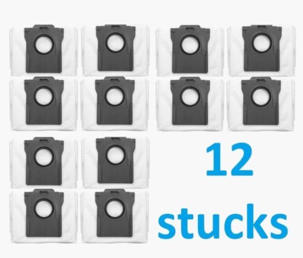 12 x stofzuigerzak voor de robot Dreame X30   X40   L10s ultra pro heat   X50   Grote capaciteit tot 3L   beste kwaliteit vervangingen